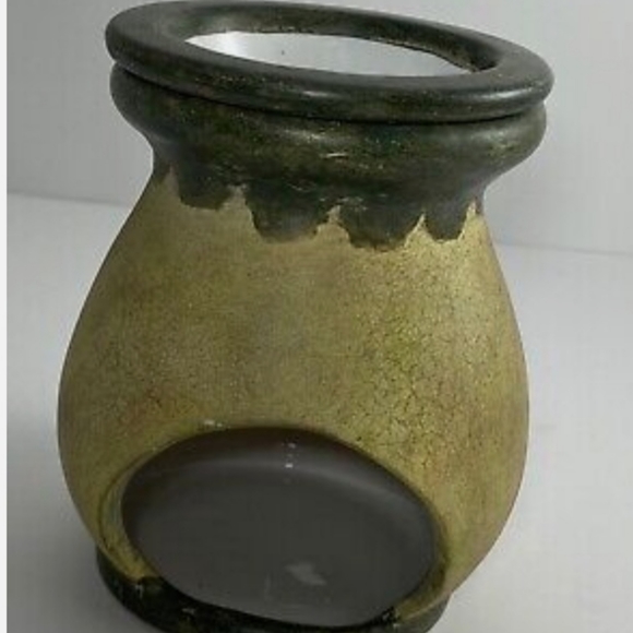 Lange melting pot, art Elizabeth King, Butterflies and Blooms, wax warmer, 5" - Picture 4 of 6